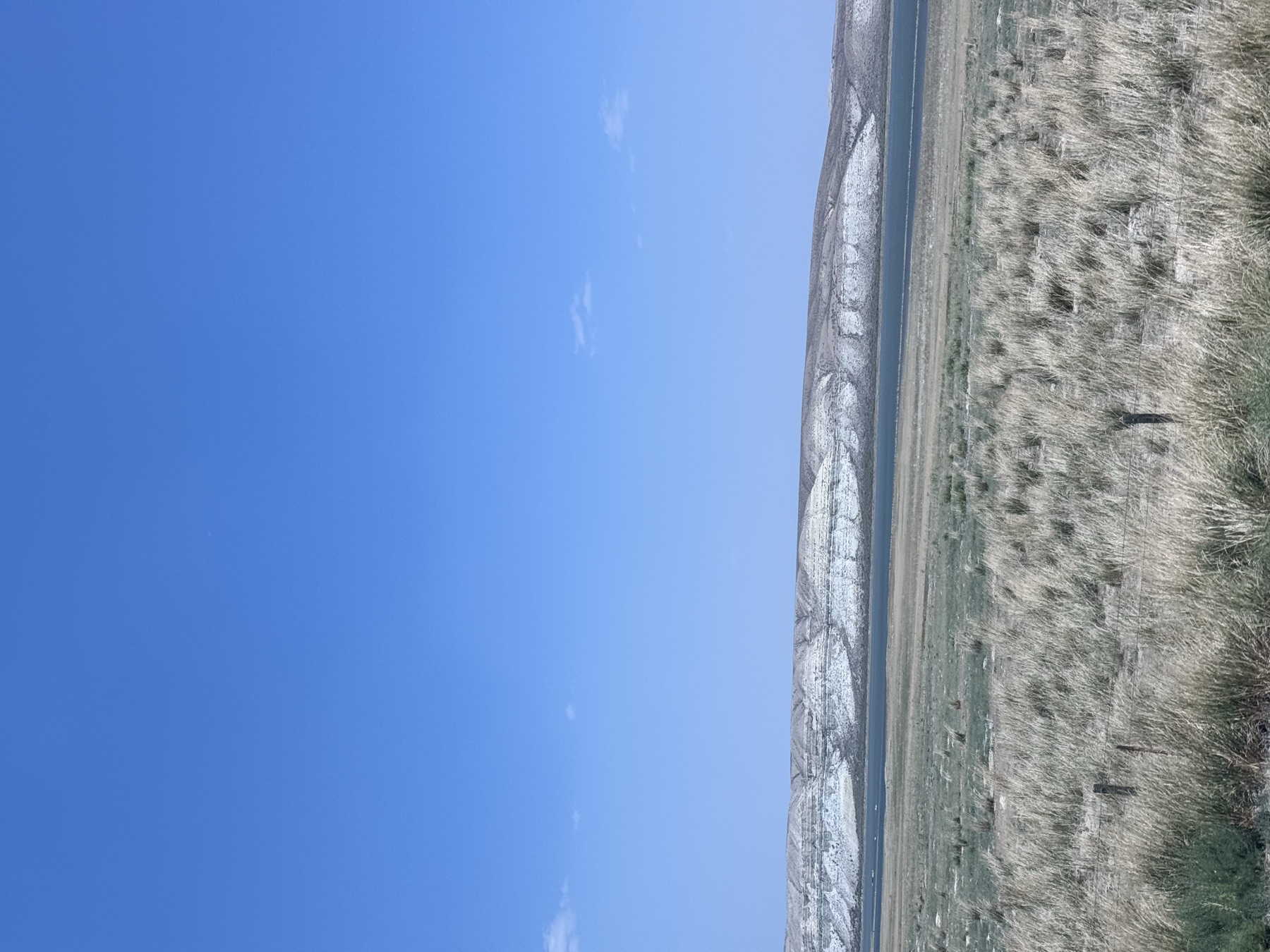 Open water and sagebrush landscape from the August 7 drive